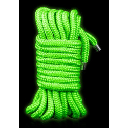 Ouch! Glow Corde de bondage phosphorescente Glow Rope 5M